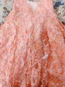 Peach Kids Girls Dress