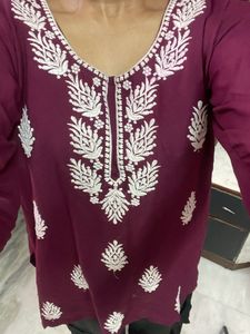 Maroon Tunic Top