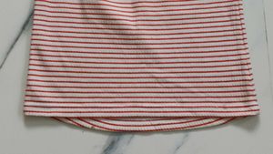 Red Stripes Crop Top