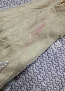cream-colored lehenga choli