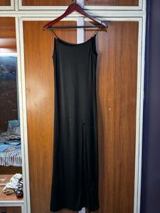 Black Maxi Slit Dress