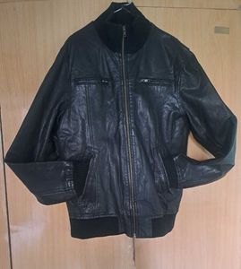 Original Jack &amp; Jones Leather Jacket brand L size