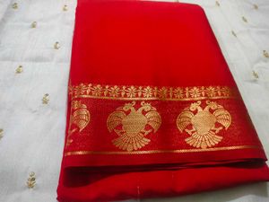 Red &amp; Gold Saree
