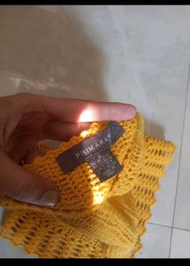 Crochet Yellow Top Corset