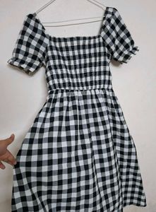 Gingham Urbanic Midi Dress With Slit