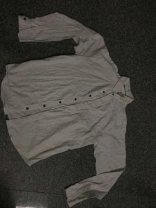 White And Black Button Shirt 42 Size Is Perfect