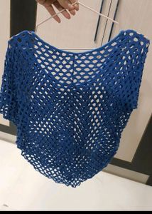 Blue Poncho Unused