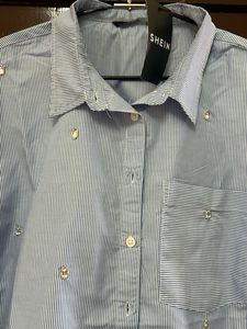 Striped Button-Down Shirt