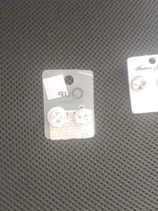 Sparkling Stud Earrings - 2 pair