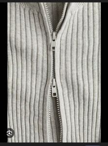 H&amp;M Knitted Zip Up Cardigan
