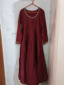 Maroon Ethnic Gown