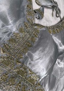 Y2K Desi NEW Silver Blouse