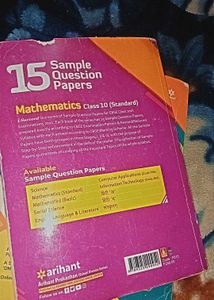 Arihant CBSE Class 10 Sample Papers