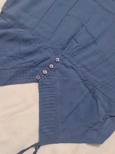 Blue Ruffle Dress American Brand