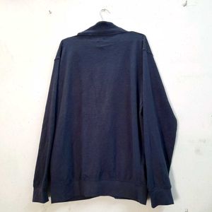 Sweater Navy Blue Cardigan with Pockets