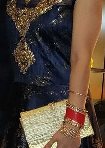 Gown With Neck Work