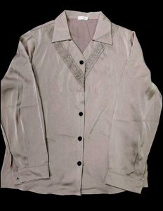 Silk Lace Trim Top XL