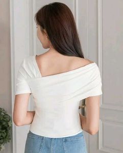 Asymmetrical White Top♥️