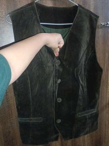 Green Trench Coat/ Vest