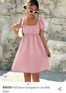 🌸BAESD Pink ruched Dress🌸