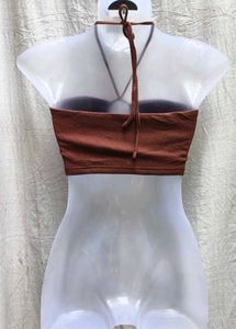 6226. SEXY BROWN MINI TOP