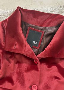 Premium Red Velvet Coat