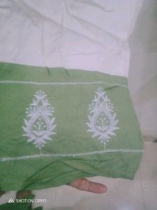 New Two Pcs Lucknavi Chickenkari Suit