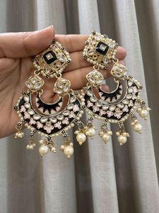 NEW! Kundan & Pearl Traditional Earrings