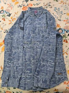 Blue Patterned Shirt