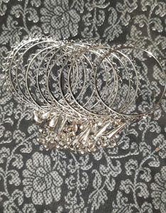 Oxidized Silver Metal Bangles