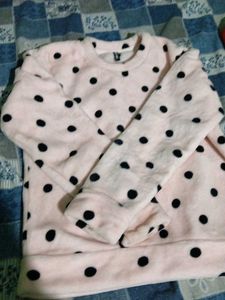 Pink Polka Dot Sweater