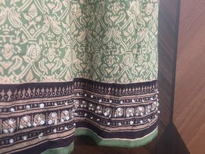 Green Embellished Cotton Dress