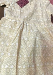 Floral Embroidered Kantha Work Kurti With Sharara