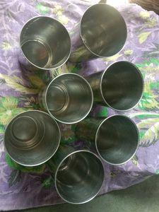Set of 7 Steel Glasses
