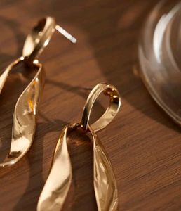 Golden Drop Earrings - Dangle