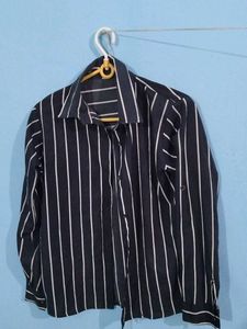 Striped Button-Down Shirt