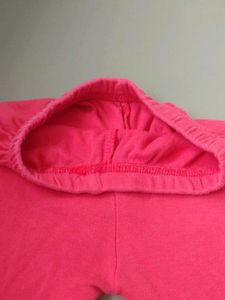 Soft Cotton Leggings - Coral