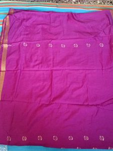 Magenta Cotton Saree