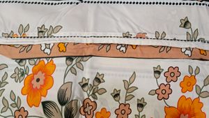 Bedsheet (Pure Cotton) + Pillow Covers