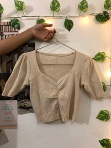 Off White Crop Top.