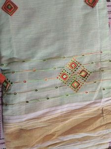 Elegant Embroidered Saree