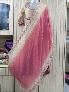 Heavy Work Gown With Dupatta