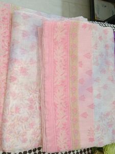 Pretty Pink Floral Saree