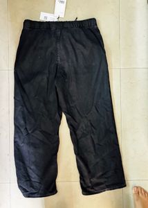 HNM New Black Denim Pants With Tag