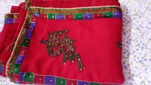 Blue Floral Printed Saree 2