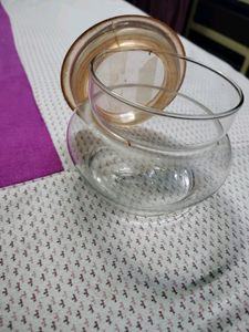 Glass Bowl/Jar Wid Airtight Lid