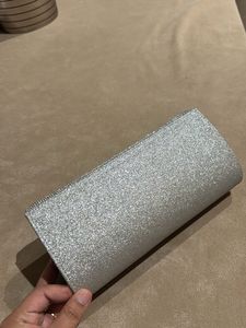 Sparkly Silver Clutch