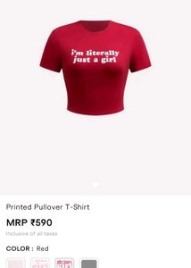 i am literally just a girl tee