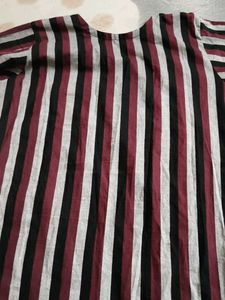 Striped Button-Up Kurti