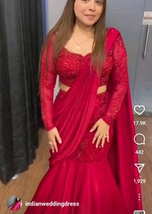 Fish Cut Ready To Wear Saree